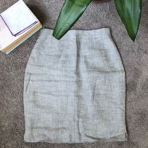 MaxMara Linen Grey Skirt